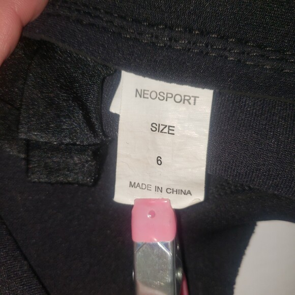 NeoSport 2mm Child Shorty 6 Black Navy Blue Neoprene Westsuit Childrens Size 6 - Picture 3 of 5